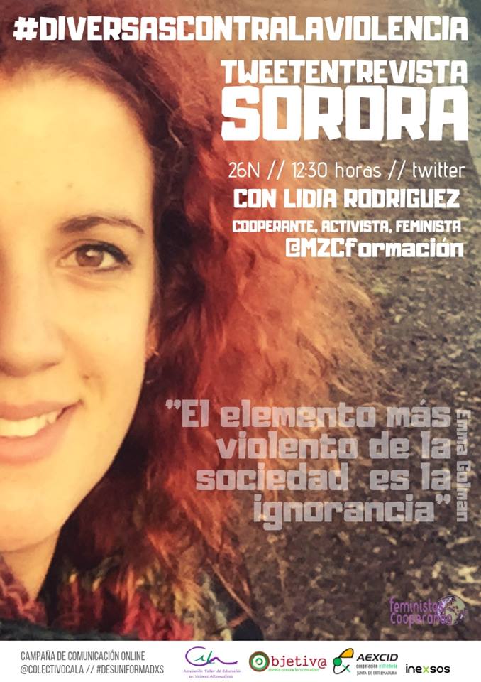 Tweetentrevista SORORA! #DiversasContraLaViolencia