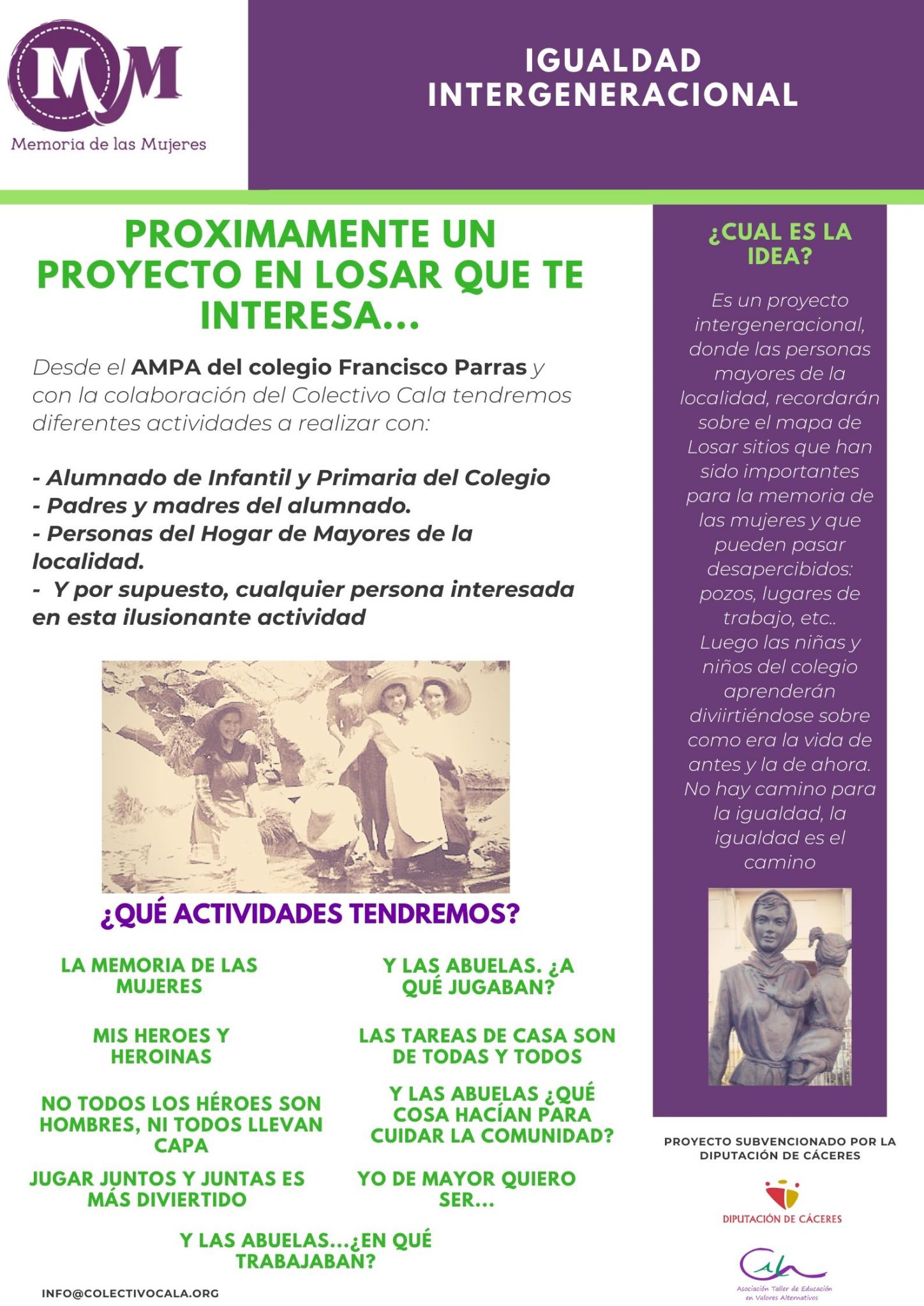 UN PROYECTO DE IGUALDAD INTERGENERACIONAL EN LOSAR