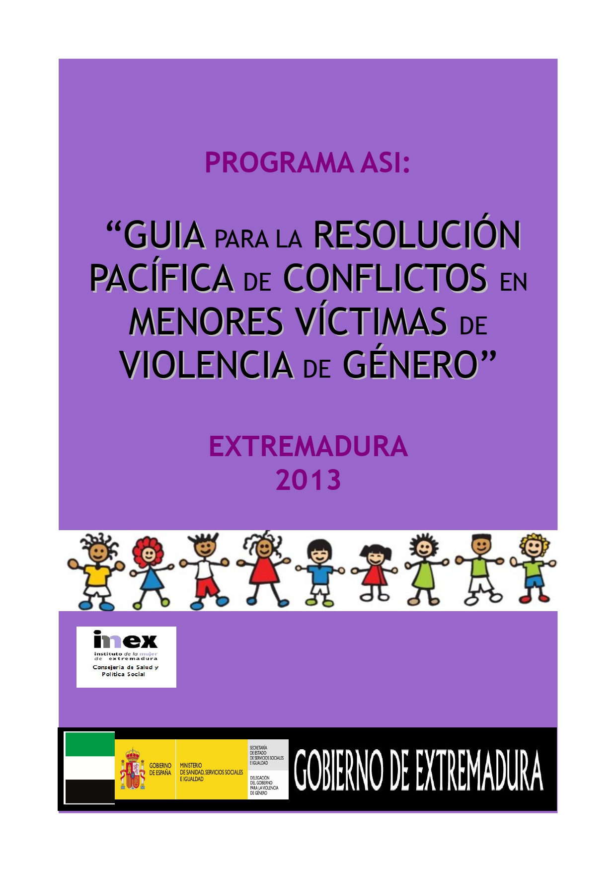 GUÍA PARA LA RESOLUCIÓN PACÍFICA DE CONFLICTOS EN MENORES VÍCTIMAS DE VIOLENCIA DE GÉNERO