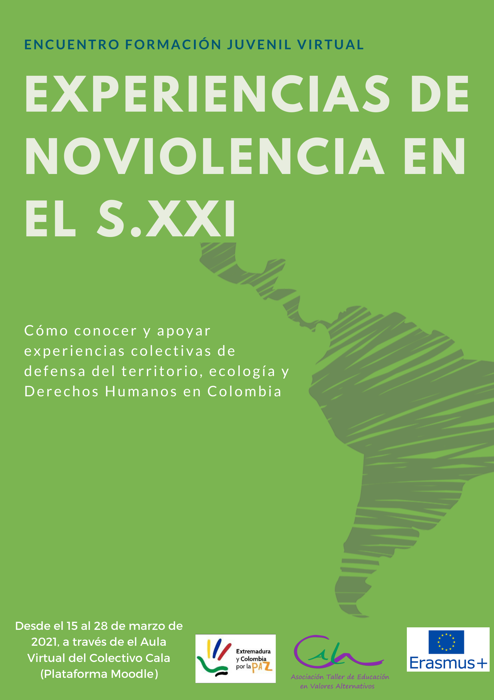 ENCUENTRO-FORMACIÓN INTERNACIONAL PARA JÓVENES: EXPERIENCIAS DE NOVIOLENCIA EN EL S.XXI