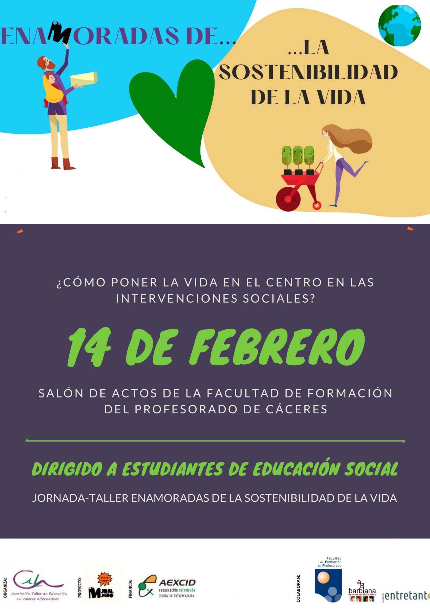 EL 14 DE FEBRERO ENAMORADAS DE LA SOSTENIBILIDAD DE LA VIDA