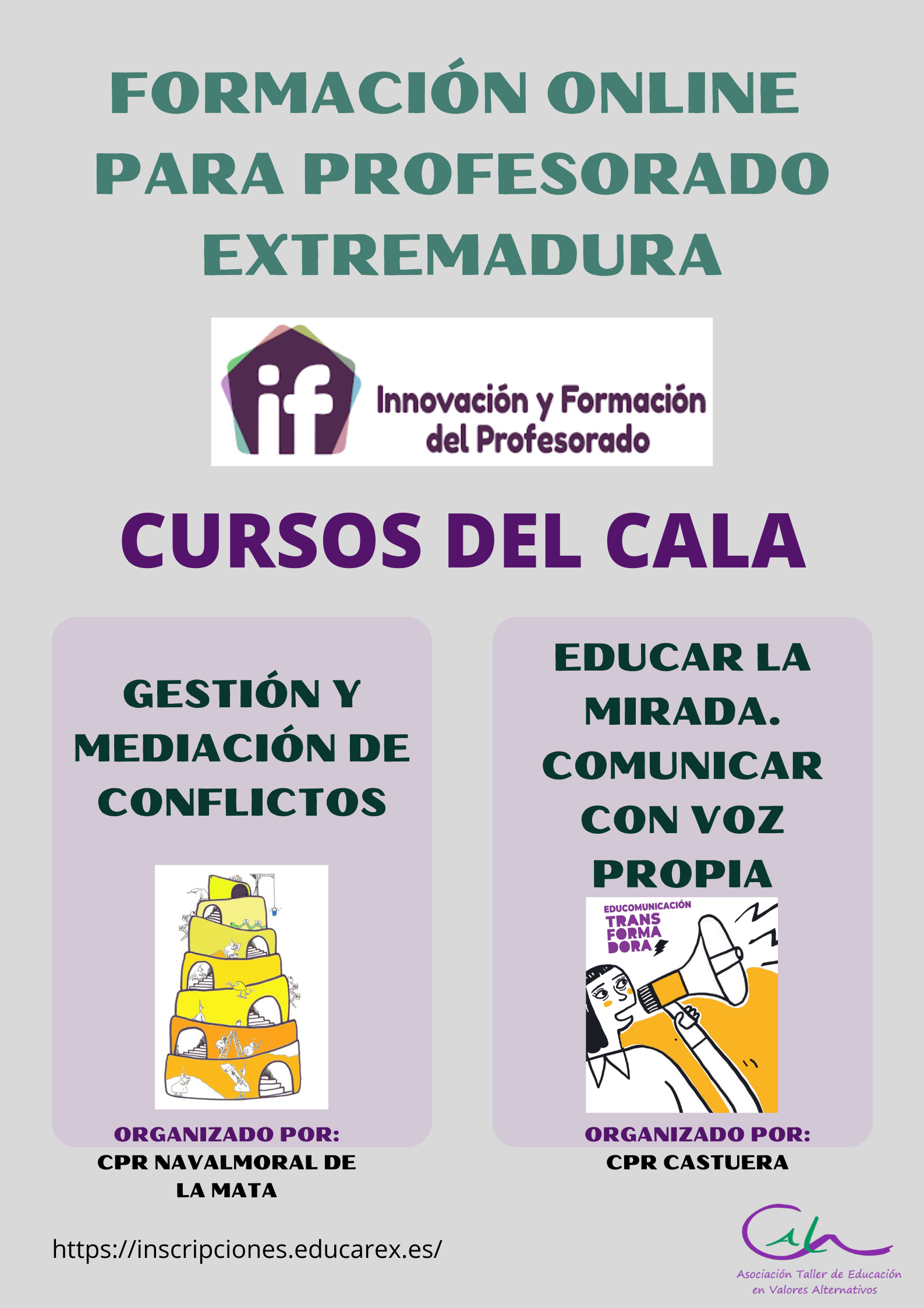 NUEVAS FORMACIONES ONLINE PARA PROFESORADO