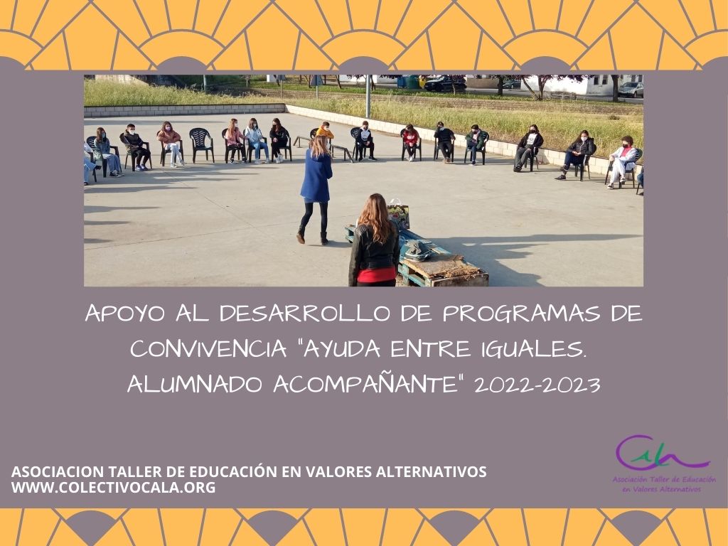 ACTIVIDADES DE FORMACIÓN AL ALUMNADO 2022-2023. AYUDA ENTRE IGUALES. ALUMNADO ACOMPAÑANTE