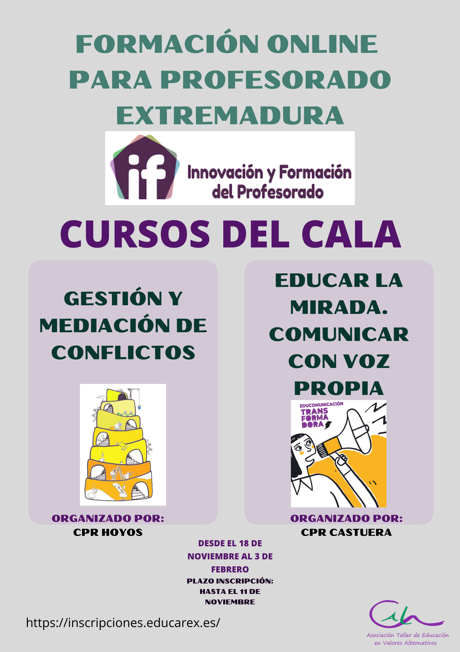 CURSOS ONLINE PARA PROFESORADO DE EXTREMADURA