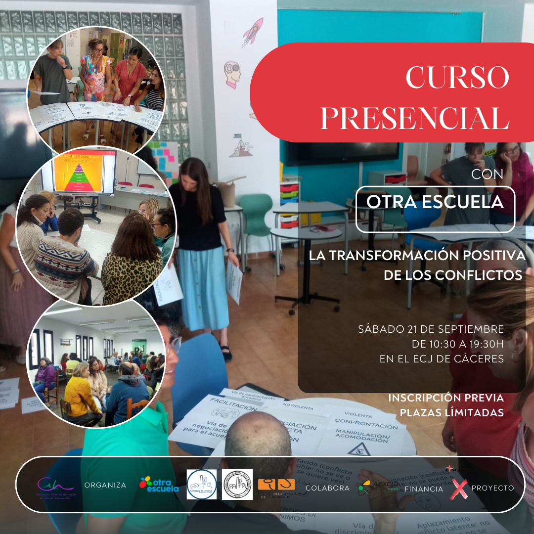 LA TRANSFORMACIÓN POSITIVA DE LOS CONFLICTOS TALLER PRESENCIAL